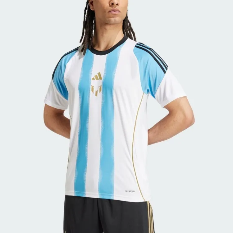Adidas Messi Series SS24 Soccer Jerseys Men's White Blue-2