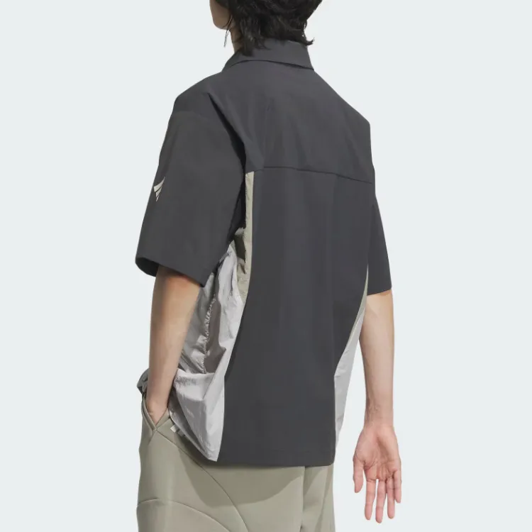Adidas Future Style Zip Shirt Men's Carbon Black-2