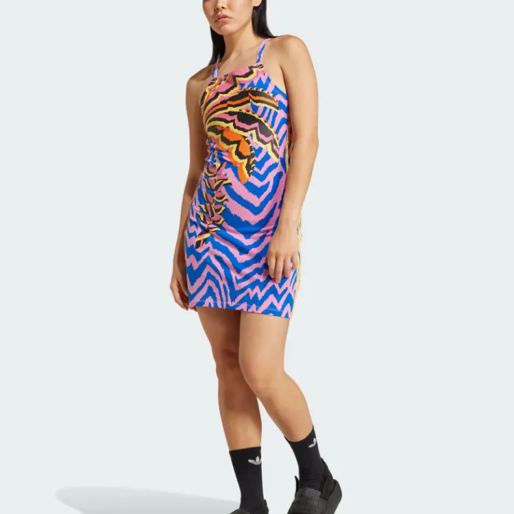 Adidas Originals Adidas X Farm Rio 3 Stripes Mini Dress-1