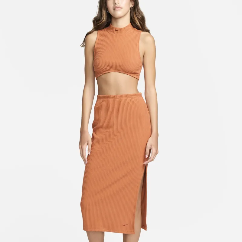 Nike Sportswear Chill Rib Women's Slim Midi Skirt-3