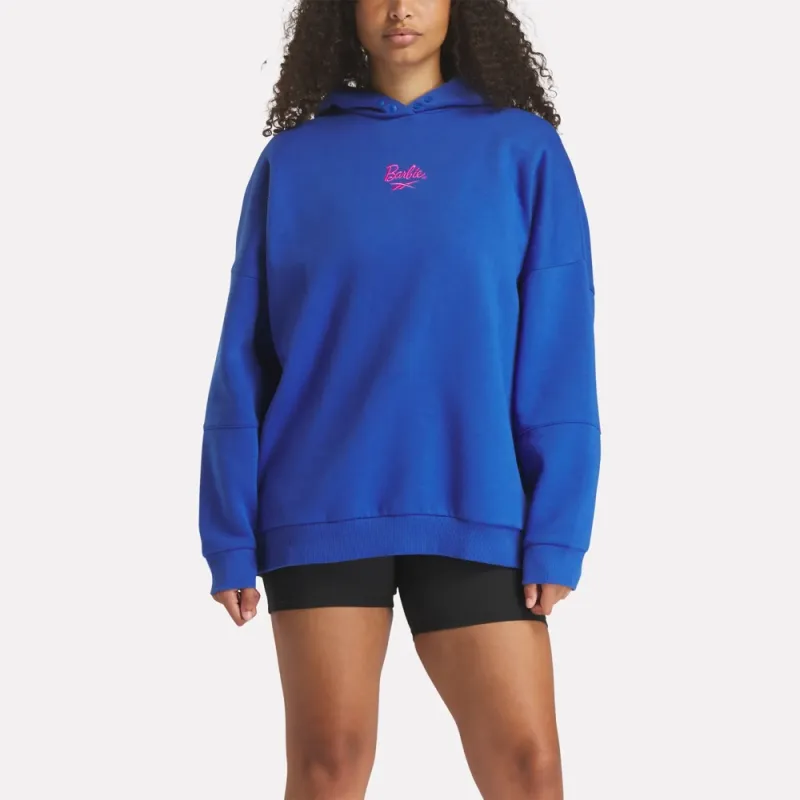 Reebok x Barbie Hoodie Sweatshirt Women's Borderless Blue-2
