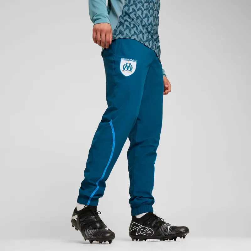 PUMA Olympique De MarseilleWOVEN SS24 Casual Pants Men's Dark Blue-4