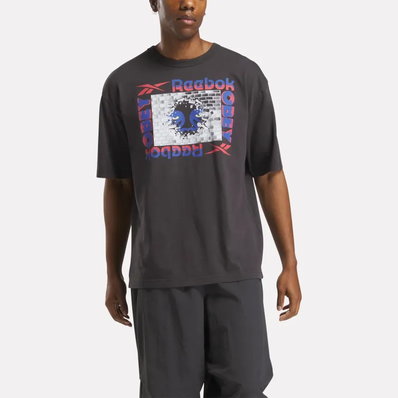 Reebok x Obey FW24 T-Shirt Unisex Black-2