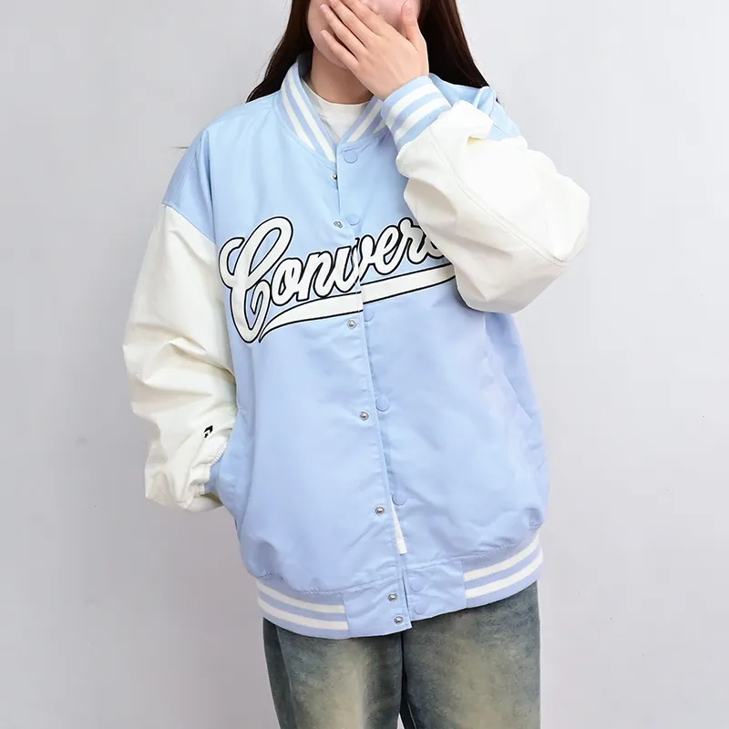 Converse Baseball Jacket Unisex Light Blue-2