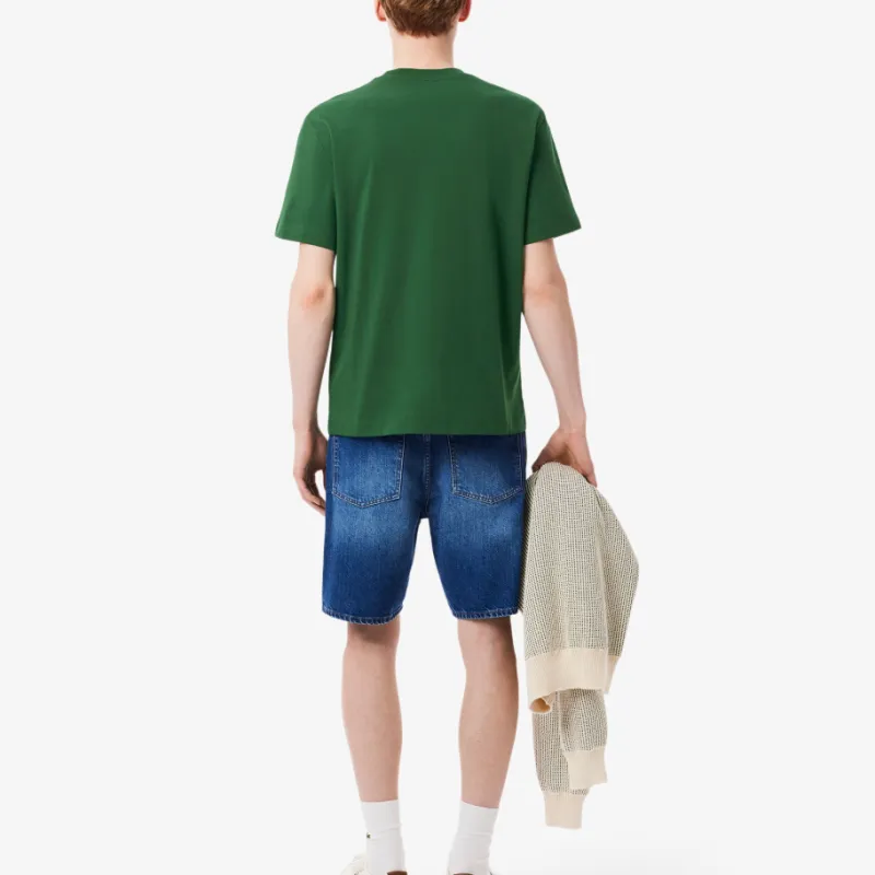 LACOSTE T Shirt Men's 132/Crocodile Green-3
