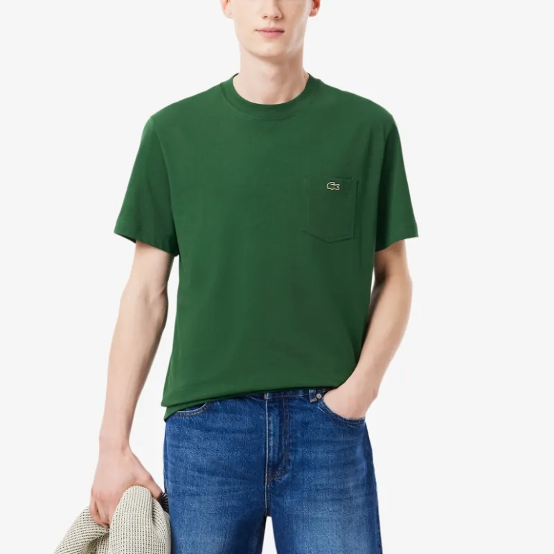 LACOSTE T Shirt Men's 132/Crocodile Green-2