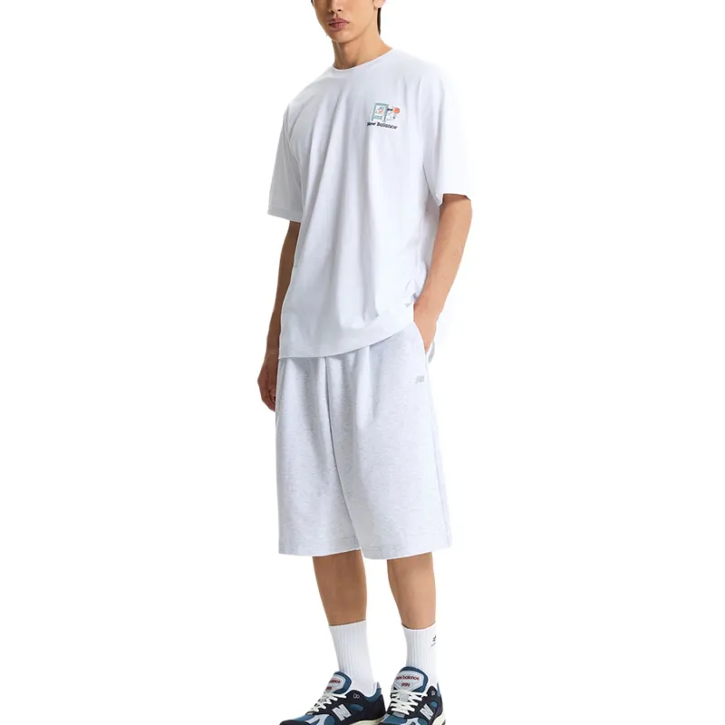 New Balance UNI NB BOY T Shirt Men's 10 White-2