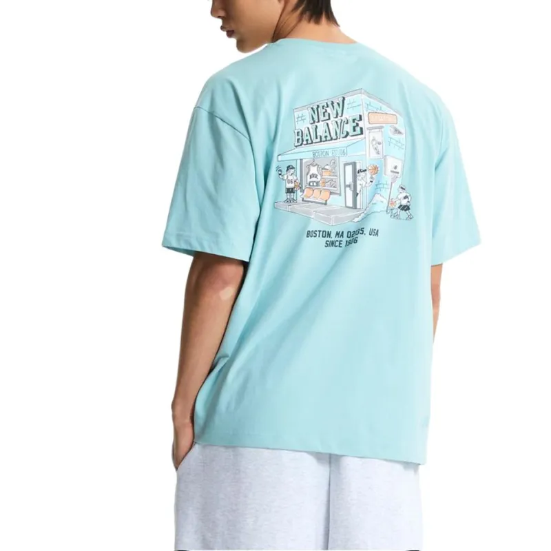 New Balance UNI NB BOY T Shirt Men's 84 Mint-1