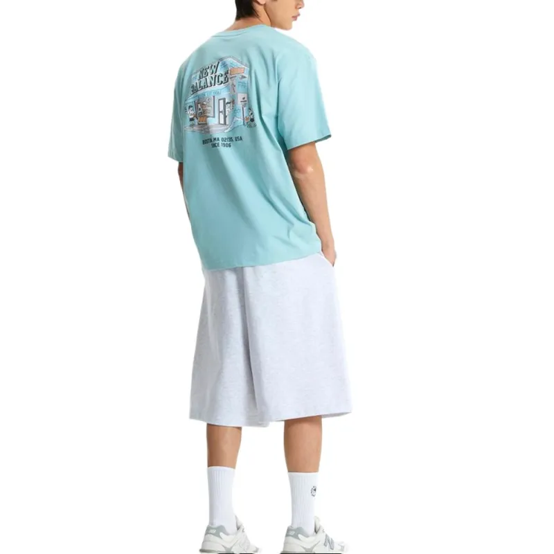 New Balance UNI NB BOY T Shirt Men's 84 Mint-3