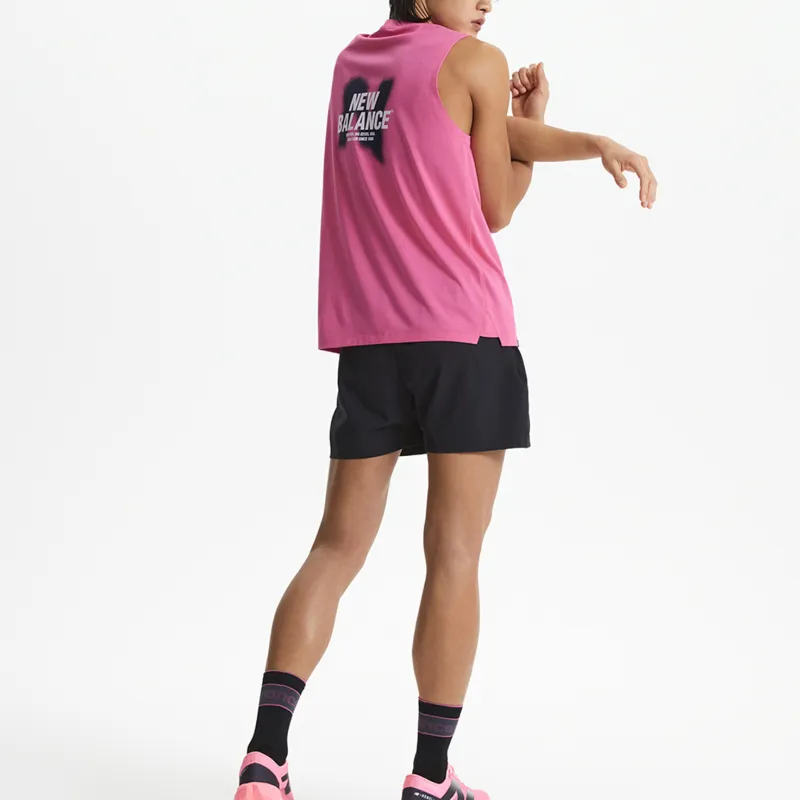 New Balance Tank Top Unisex 25 Pink-4