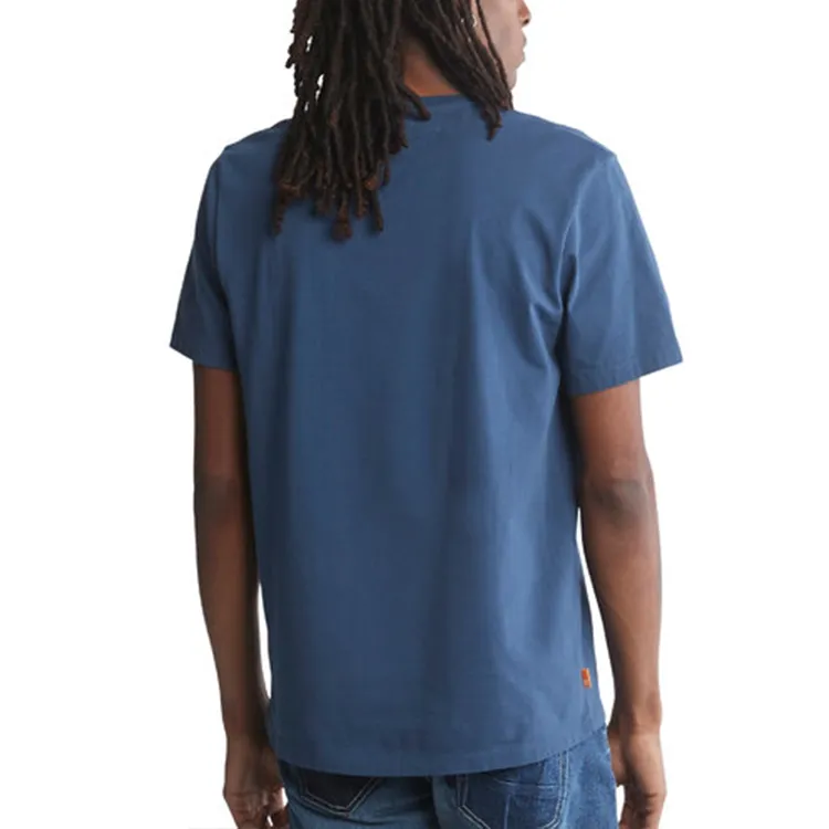 Timberland T Shirt Men's Dark Color Denim-2