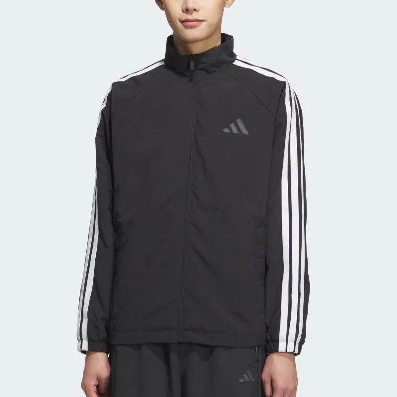 Adidas 3 Stripes Jacket Men's Black/White-3