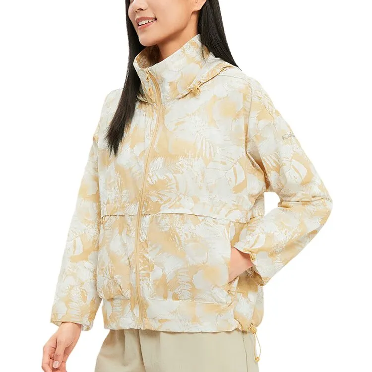 Columbia Transit Jacket Women's Yellow White-2