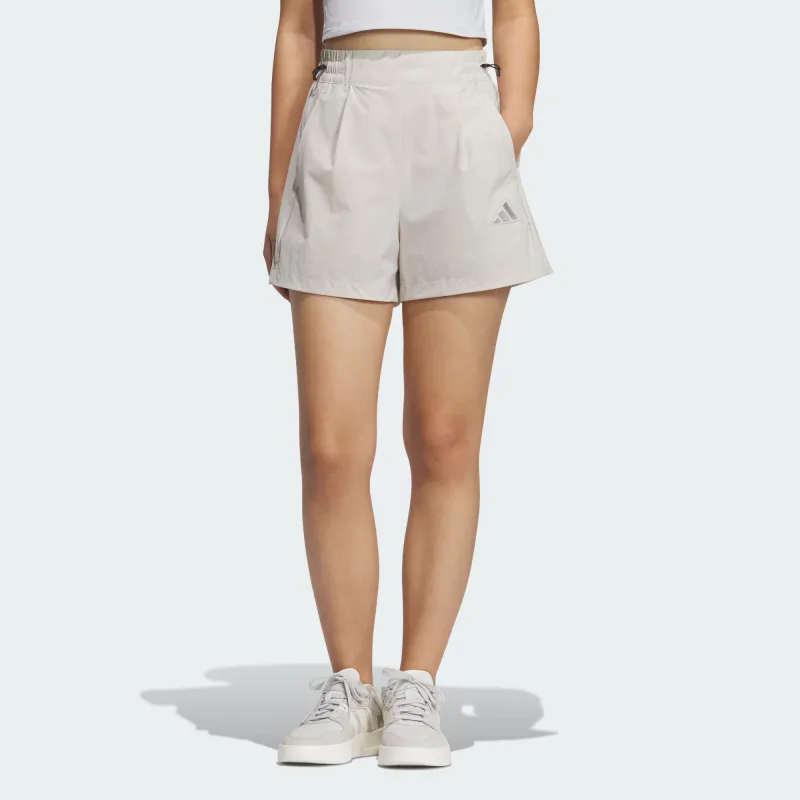 Adidas MODERN TECH WOVEN Casual Shorts Women's Miracle Bauxite Brown/Black-1