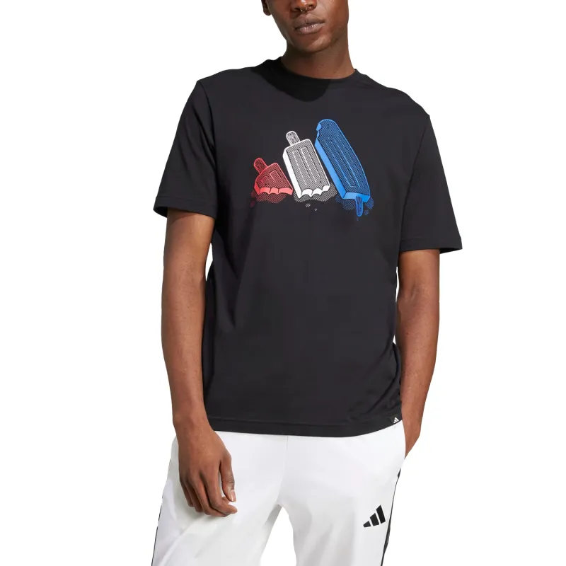 Adidas Free Shipping With AdiClub Lounge Ice Graphic Tee-2