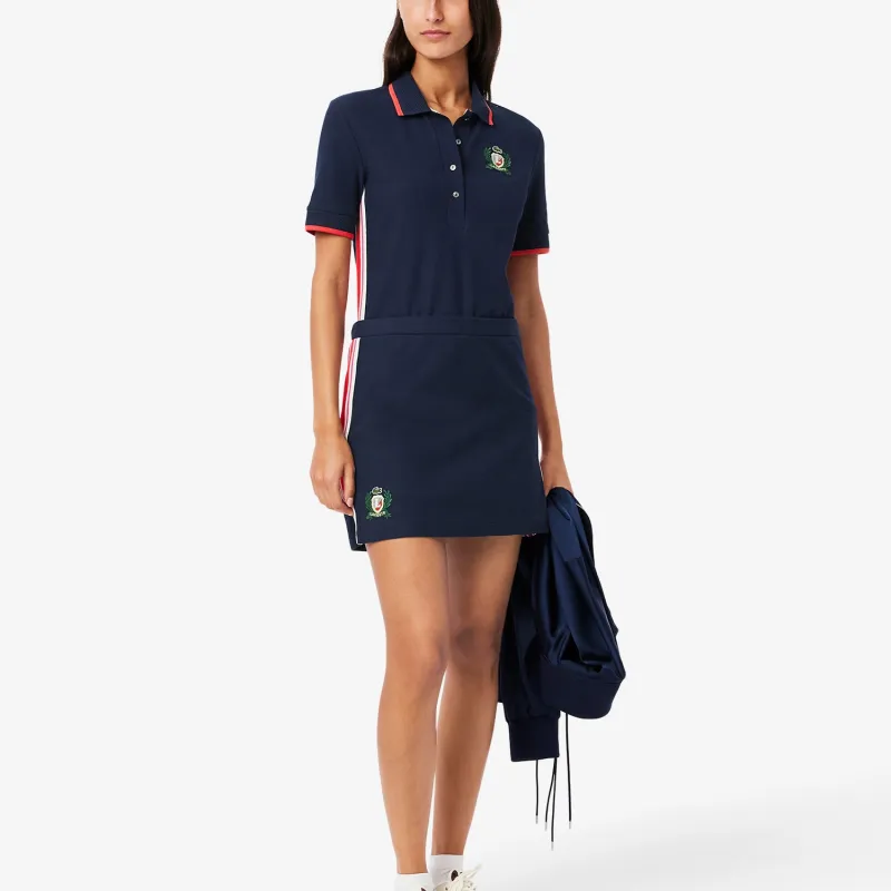 LACOSTE Textured Piqué Skirt-2