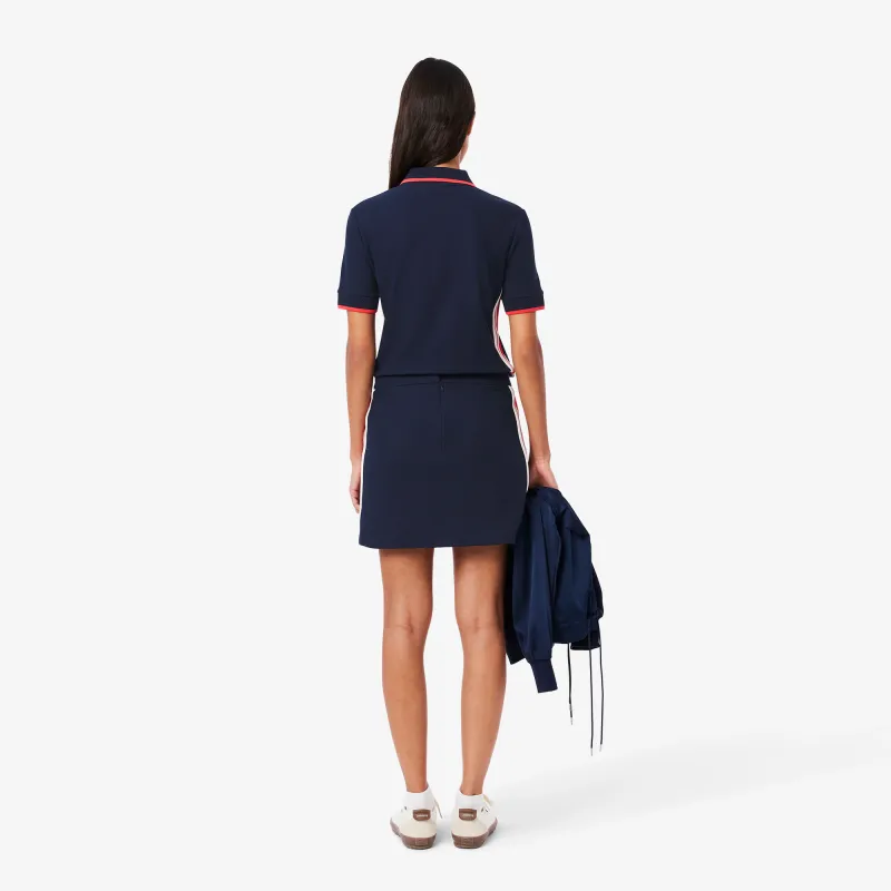 LACOSTE Textured Piqué Skirt-4