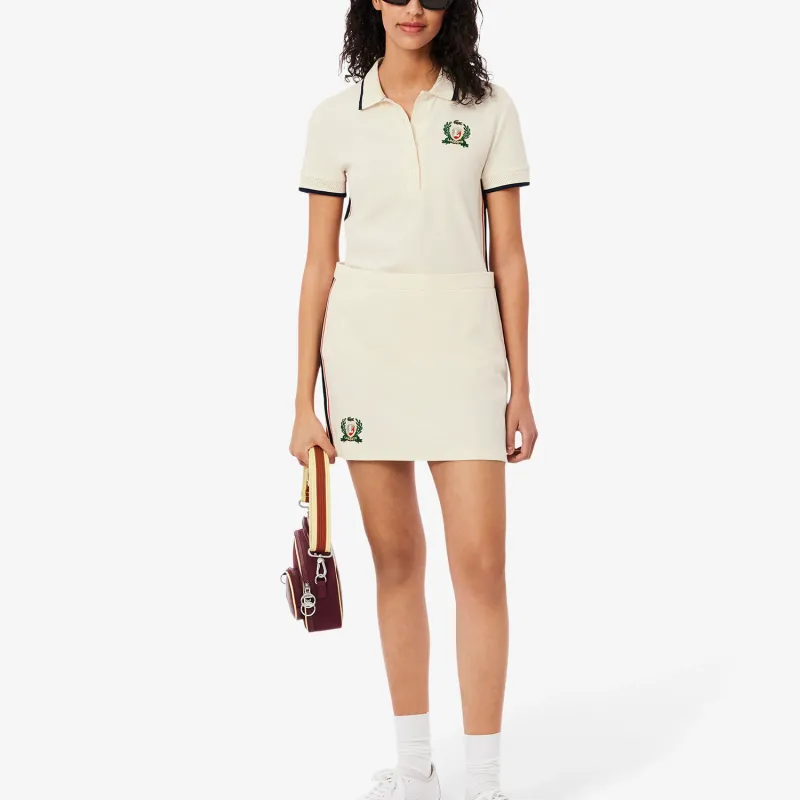 LACOSTE Textured Piqué Skirt-7