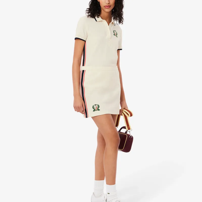 LACOSTE Textured Piqué Skirt-8