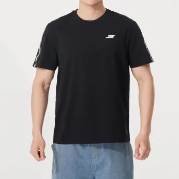 Skechers Sports Life Collection T Shirt Men's Smoke Black/03K8