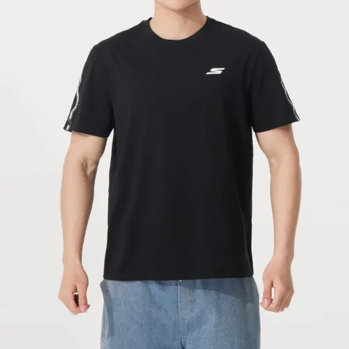 Skechers Sports Life Collection T Shirt Men's Smoke Black/03K8