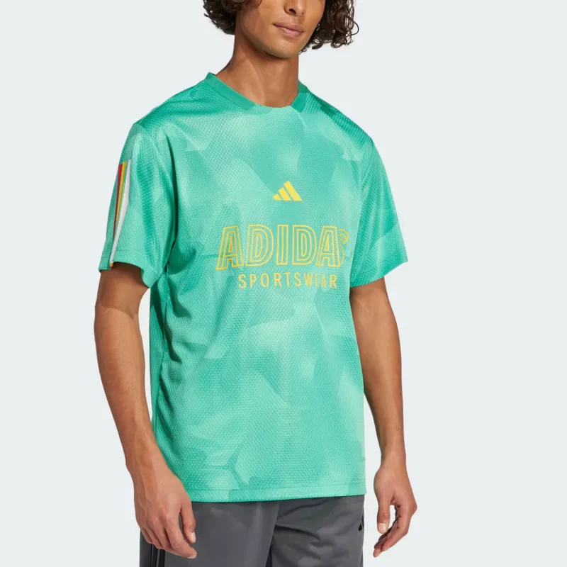 Adidas SportswearTIRO NATIONS PACK House Of T Shirt Unisex Half Court Green/White/Multicolor-1
