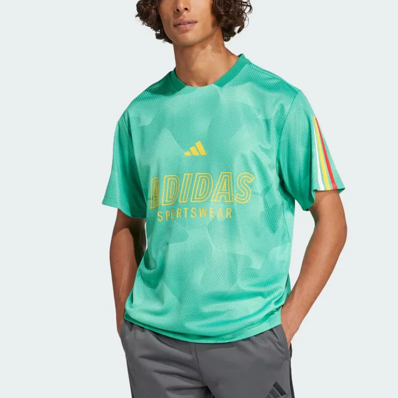 Adidas SportswearTIRO NATIONS PACK House Of T Shirt Unisex Half Court Green/White/Multicolor-2