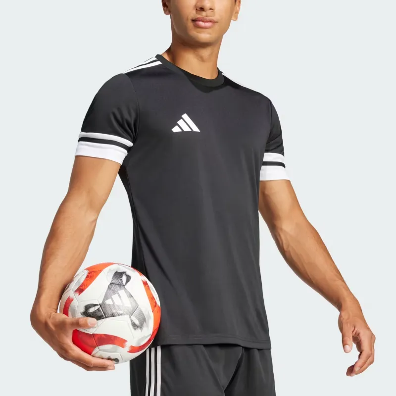 Adidas Squadra 25 Soccer Jersey Men's Black/White-3