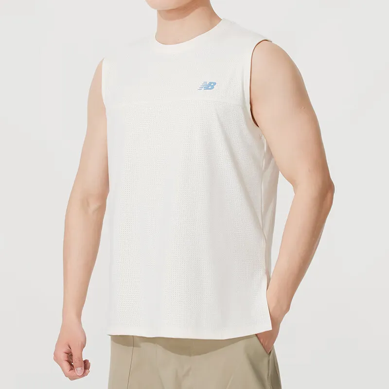 New Balance Tank Top Men's Ivory White-2