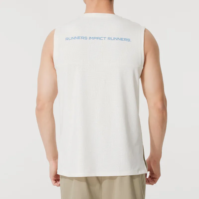 New Balance Tank Top Men's Ivory White-3