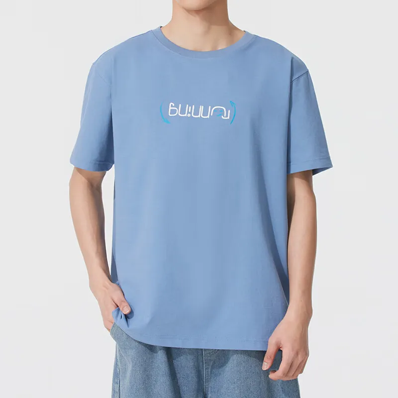 New Balance T Shirts Men Blue-2