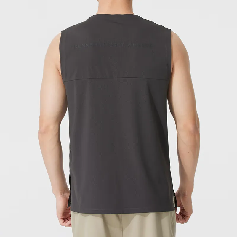 New Balance Tank Top Men's Gray-3