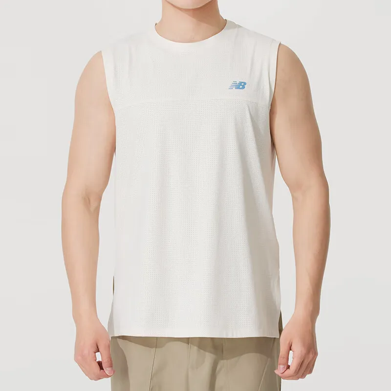New Balance Tank Top Men's Ivory White-1