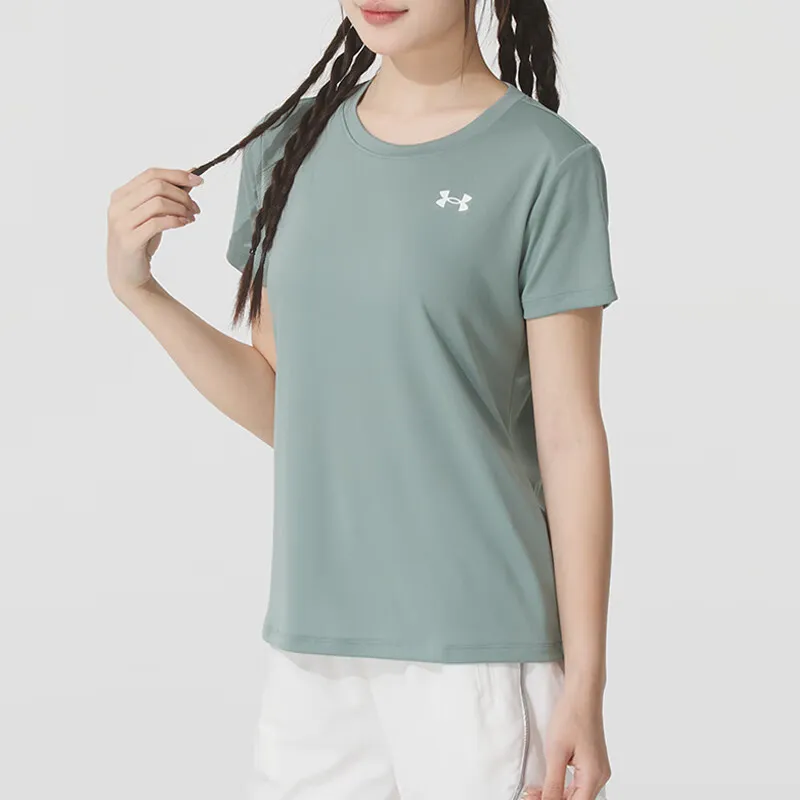Under Armour T Shirt Women's Green-2