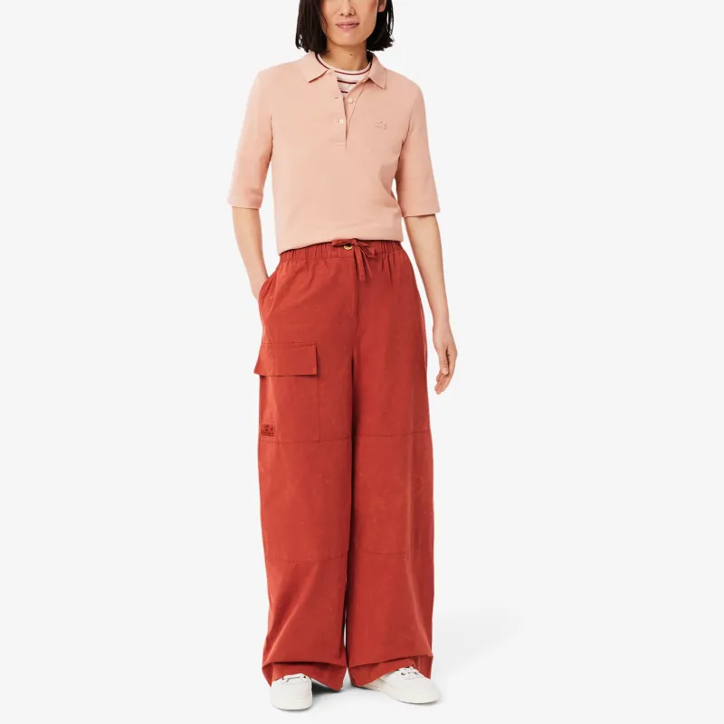 LACOSTE Straight leg Trousers-3