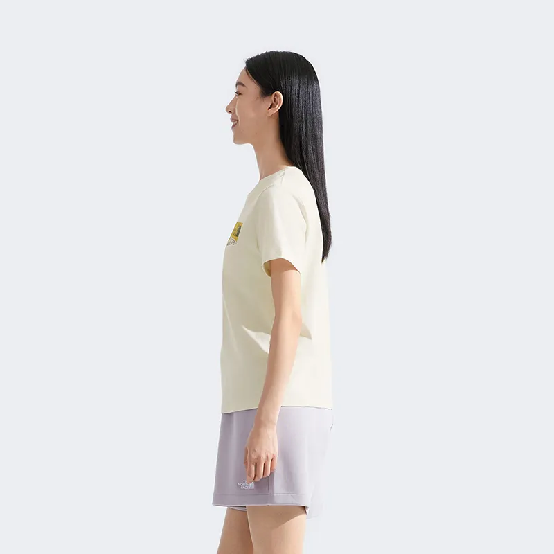 THE NORTH FACE T Shirt Women's Dune White-4