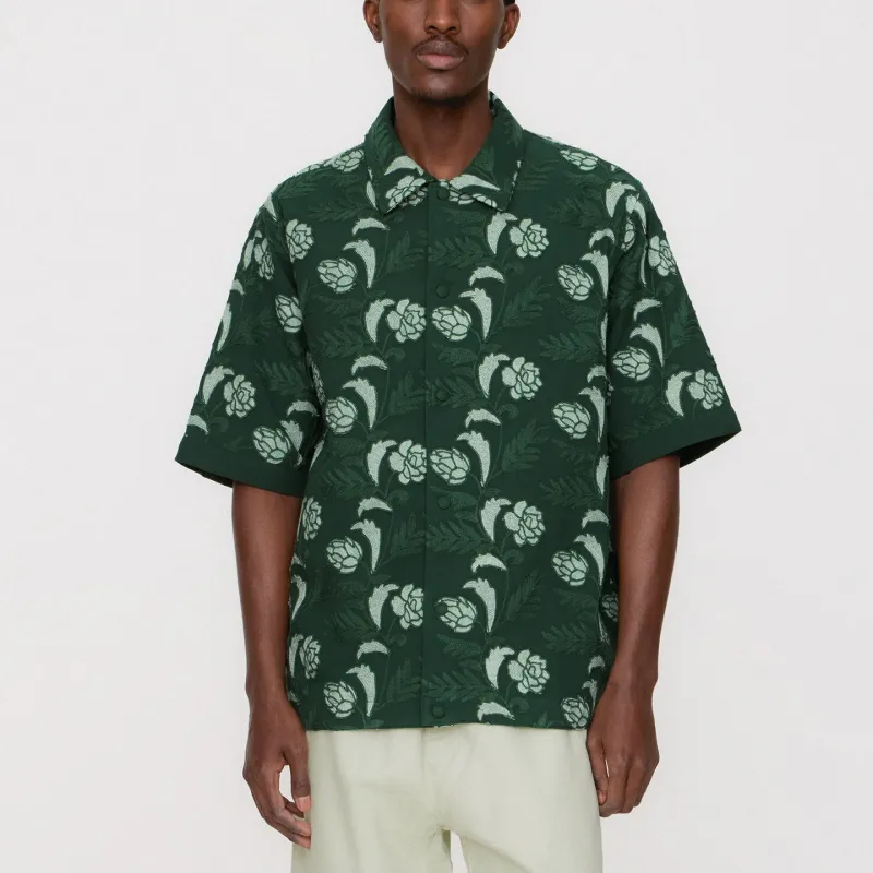 KITH Embroidered Floral Woodpoint Shirt-2