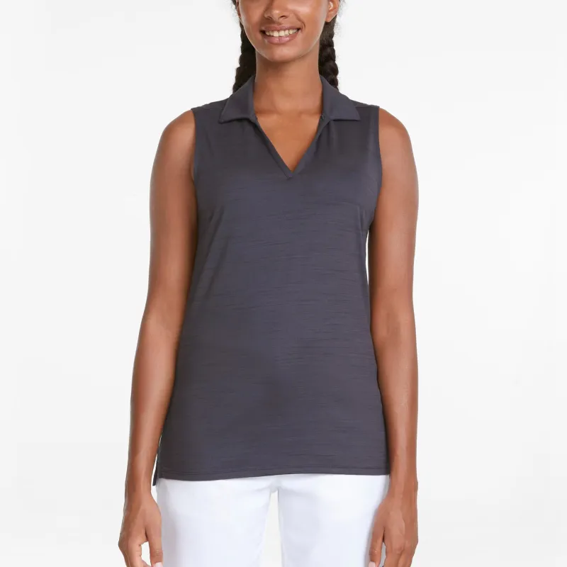 PUMA CLOUDSPUN Coast Polo Shirts Women's Gray-2