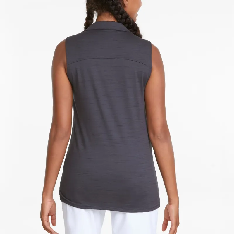 PUMA CLOUDSPUN Coast Polo Shirts Women's Gray-3