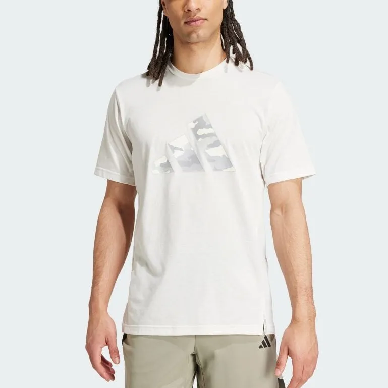 Adidas Train Essentials Camo Graphic Logo T Shirt-1