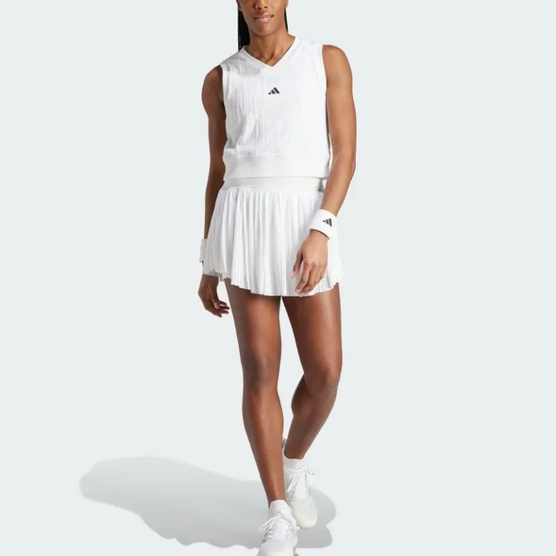 Adidas Free Shipping With AdiClub Tennis Pro Aeroready Crop Top-3