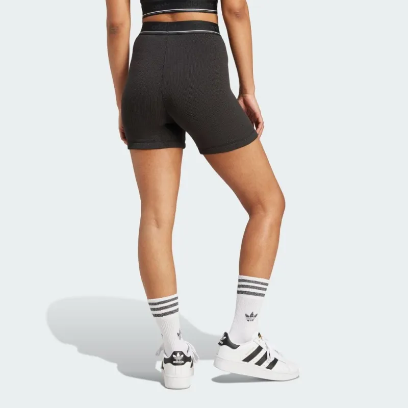 Adidas Women's Waffle Boxer Shorts Black-2