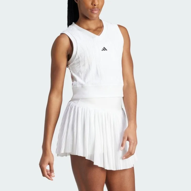 Adidas Free Shipping With AdiClub Tennis Pro Aeroready Crop Top-1