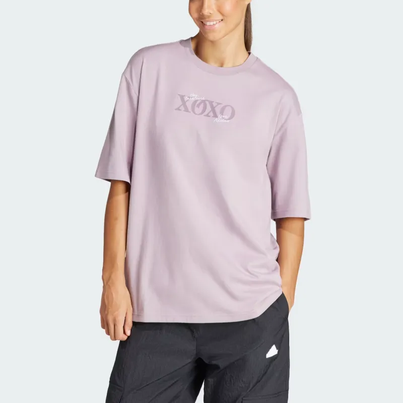 Adidas Free Shipping With AdiClub Lounge Oversized Tee-1