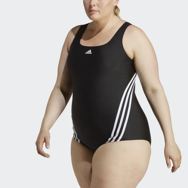 Adidas Free Shipping With AdiClub 3-Stripes Swim Suit Plus Size-2