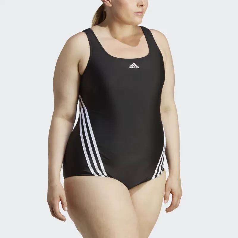 Adidas Free Shipping With AdiClub 3-Stripes Swim Suit Plus Size-1