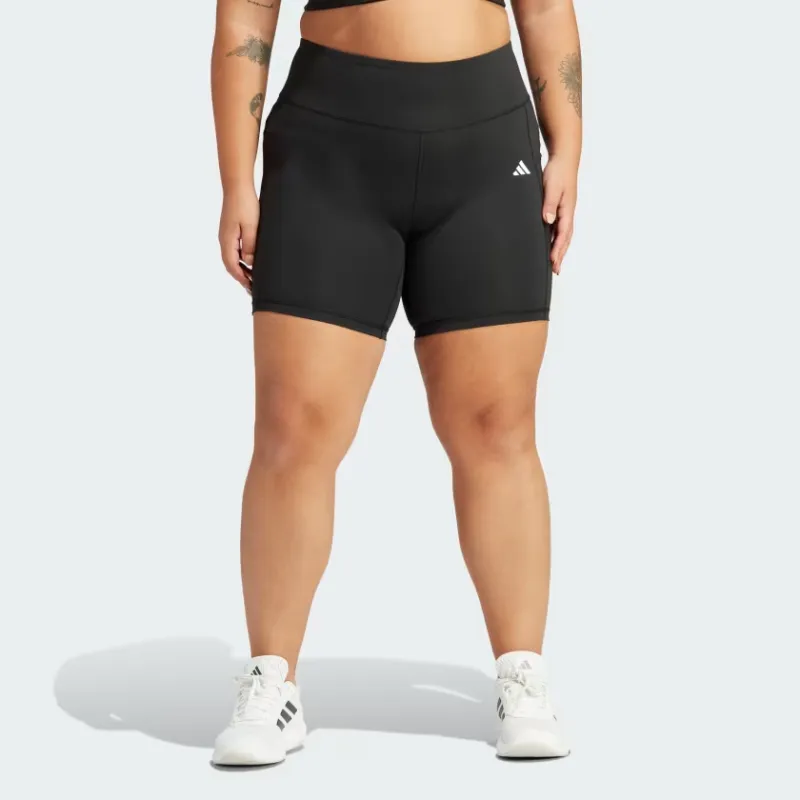 Adidas OPTIME 7-INCH LEGGINGS PLUS SIZE Sports Shorts Women's Black-1