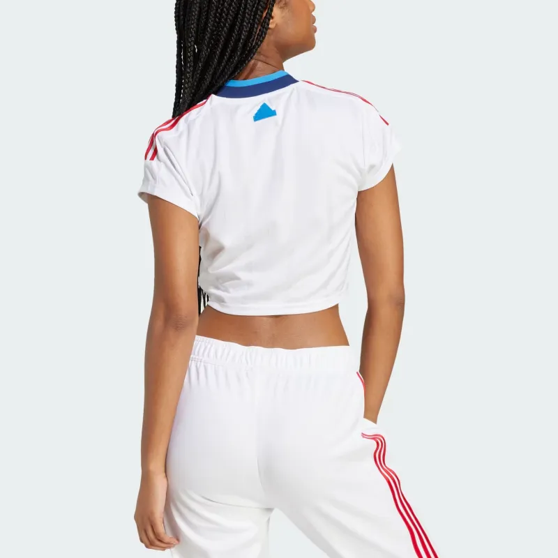 Adidas Drop Shoulder Sleeve T-Shirt Women's White-1