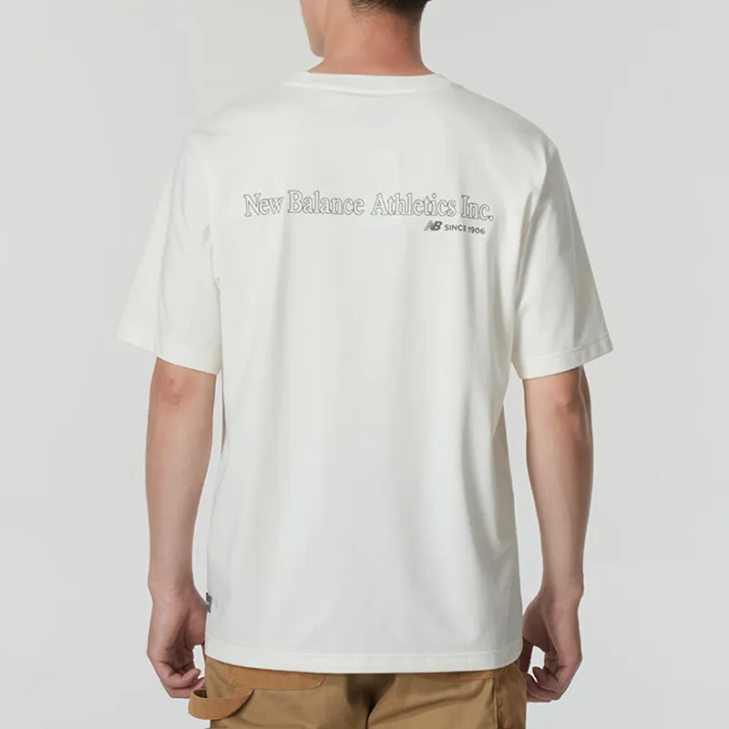 New Balance T Shirt Men's Ivory White-2