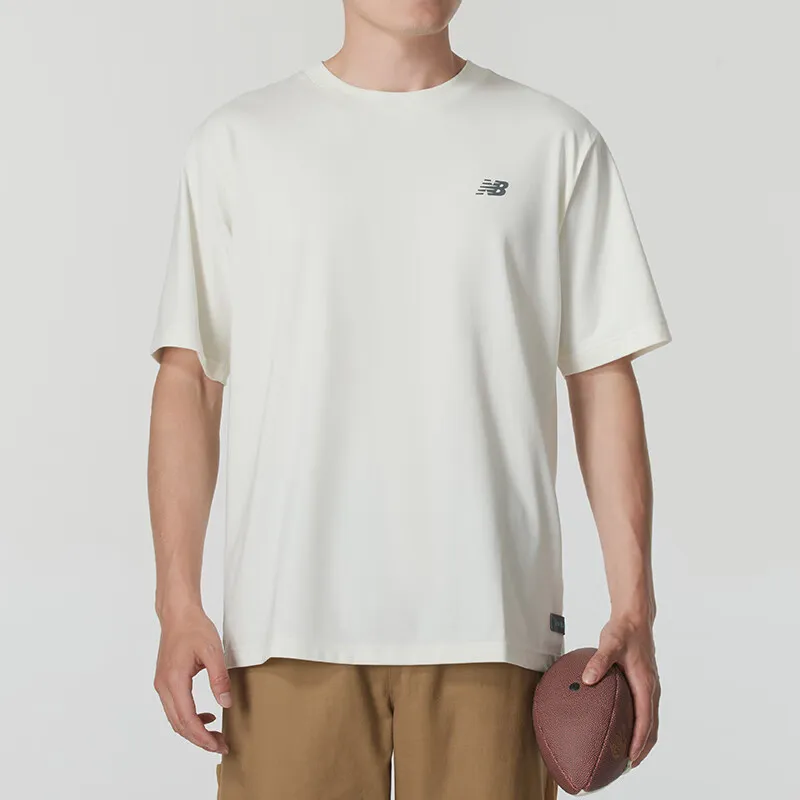 New Balance T Shirt Men's Ivory White-4